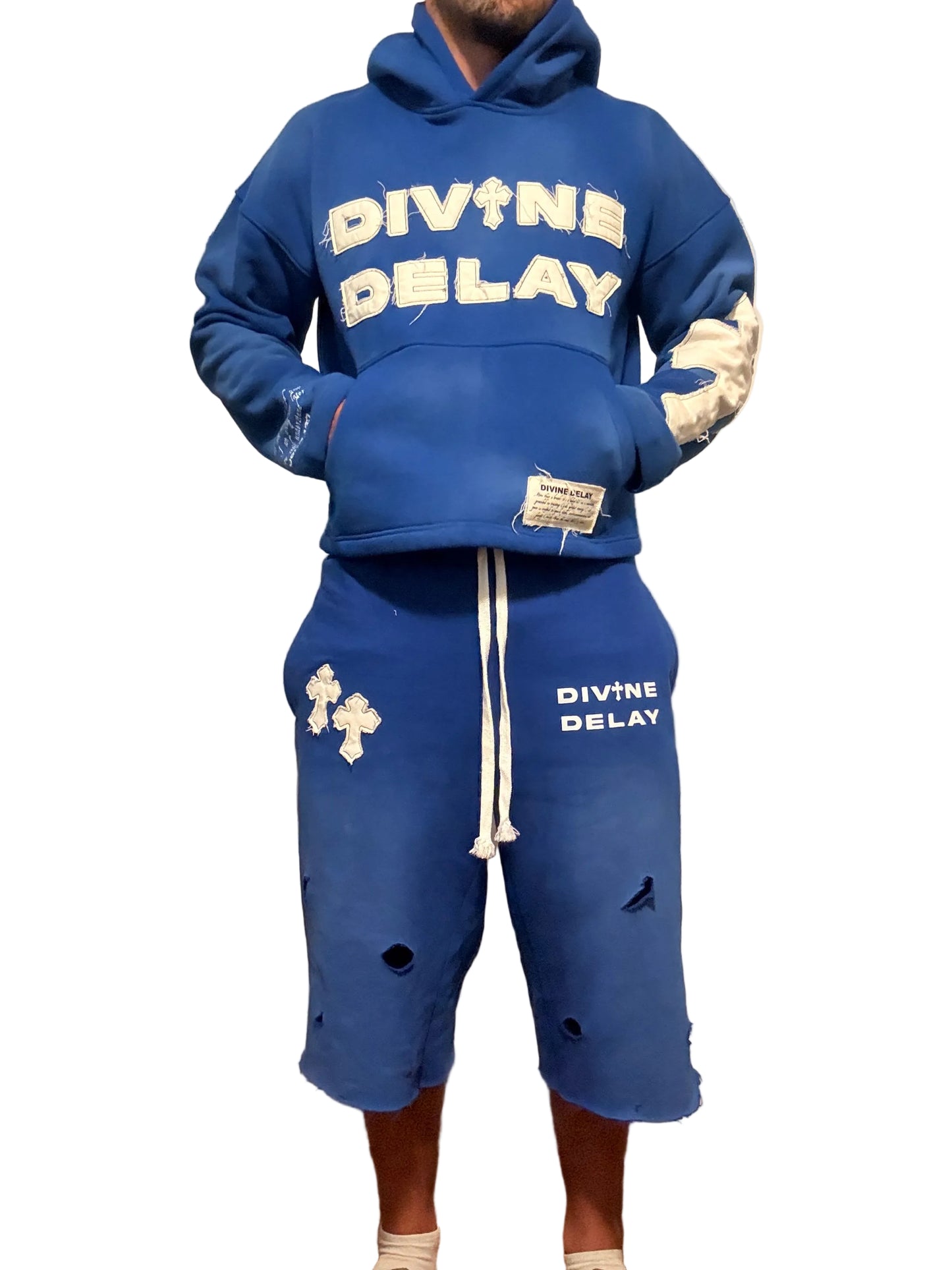 Blue Gods Timing Sweat Shorts
