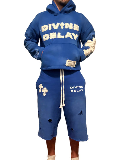 Blue Gods Timing Sweat Shorts
